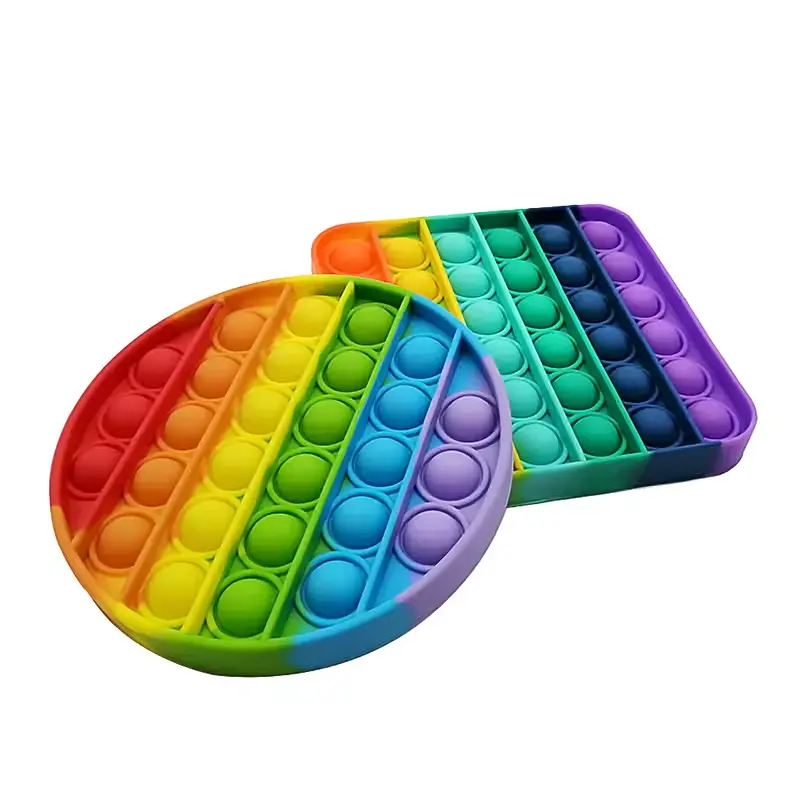 Round Sensory Toy square Pop It Fidget Toy Hexagon Fidget Toy
