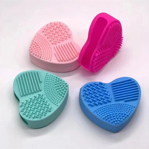 Love Heart Wash Cosmetic Brushes Cleaner
