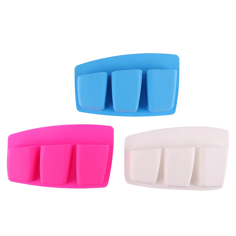 Silicone Wall Mounted Toothbrush Holder Cute Washable Bathroom Toothbrush