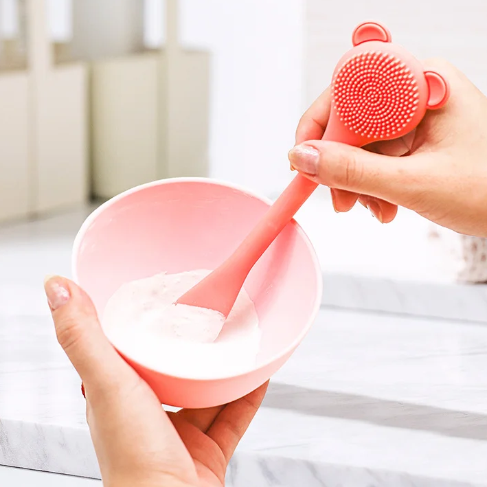 2 in 1 Facial Mask Stirring Stick Face Mask Brush