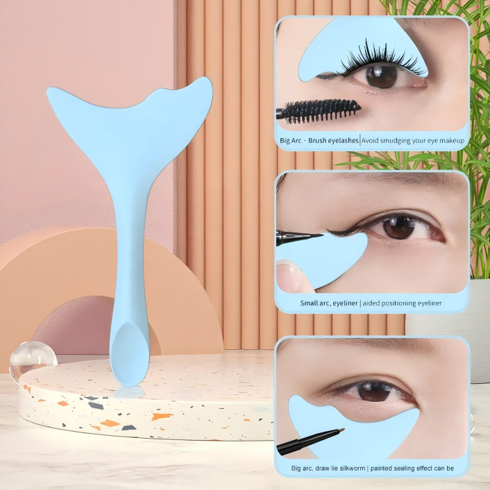 Reusable Silicone Eyeliner Aid Tool