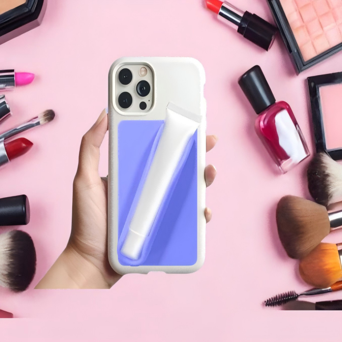 Custom logo Lip Gloss Adhesive Sleeve for Cell Phone