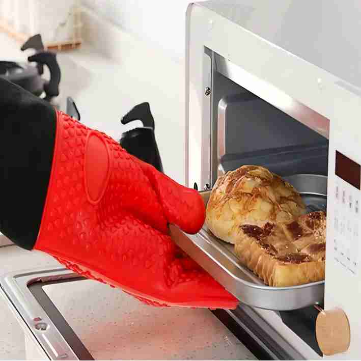 Non-Slip Heat Resistant BBQ Gloves for Cooking Grilling Smoker Baking
