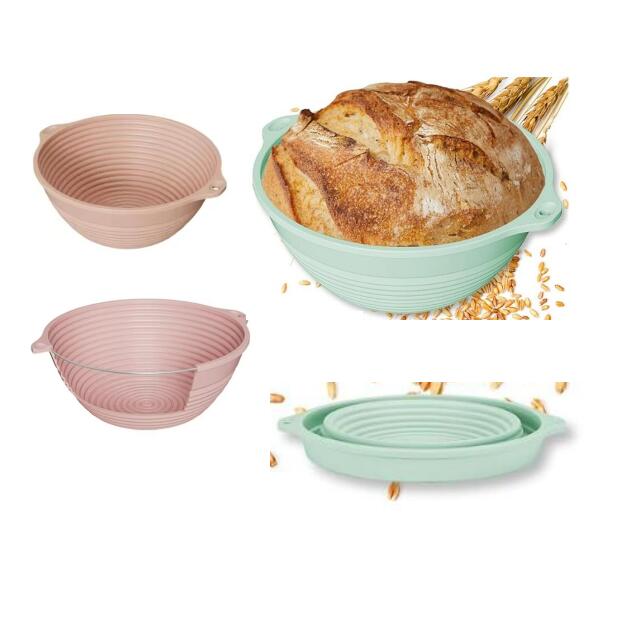 ​ Round Foldable Silicone  Sourdough Proofing Basket Collapsible Bread Bowl